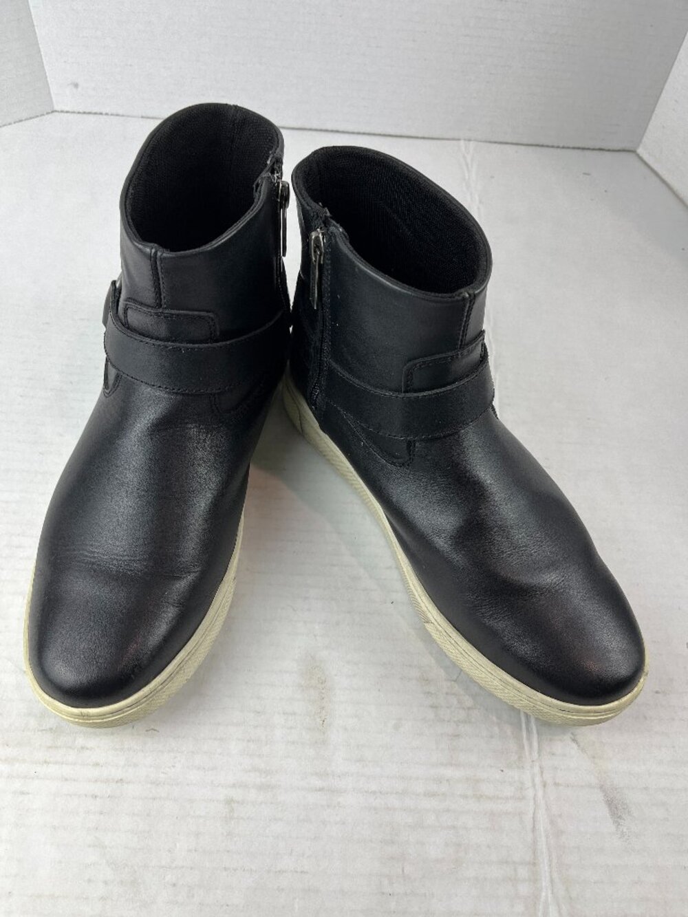 Women's Unique Black leather Harley Davidson Booties, Size 8.5, 39.5 EU